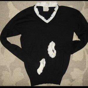 Cashmere V neck sweater sz S